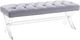 TOV Furniture Claira Grey Lucite Bench-0