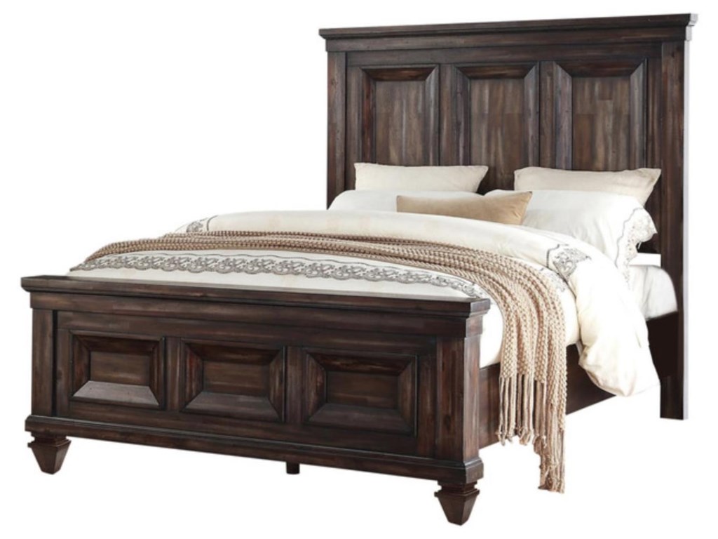 New Classic® Furniture Sevilla Walnut King Bed | Miskelly