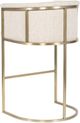 Vanguard® Furniture Vanguard Skye Novum Dove/Satin Brass Bar Stool-2