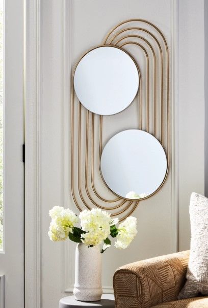 Signature Design by Ashley® Warrenley Gold Accent Mirror-4