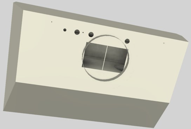 Vent-A-Hood® 36" Biscuit Wall Mounted Liner Insert-1