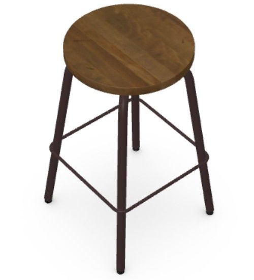 Amisco Customizable Button Swivel Counter Stool-2