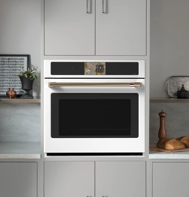 Café™ Professional Series 30” Matte White Smart Single Electric Wall Oven with Convection-3