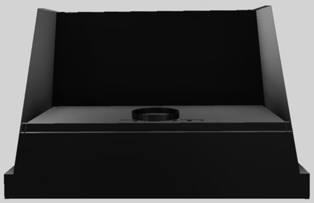 Vent-A-Hood® Designer Series 48" Black Wall Mounted Range Hood-2