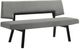 Armen Living Channell Black/Charcoal Upholstered Dining Bench-0