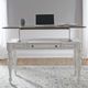 Liberty Furniture Magnolia Manor Antique White/Weathered Bark Lift Top Writing Desk-1