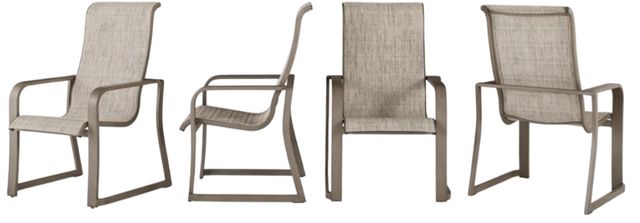 Signature Design by Ashley® Beach Front 4-Piece Beige Aluminum/Fabric Outdoor Arm Chair Set-1
