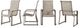 Signature Design by Ashley® Beach Front 4-Piece Beige Aluminum/Fabric Outdoor Arm Chair Set-1