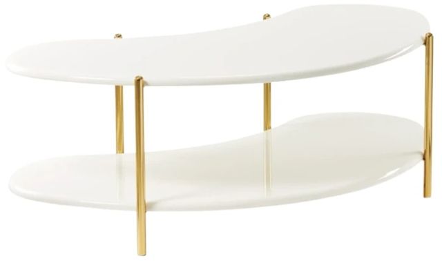 Michael Amini® Sassani Gold/Pearl White Cocktail Table-0