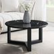 ACME Furniture Dara Marble Top 32" Coffee Table with Black Base-1