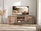 International Furniture Direct Natural Parota Natural 88" TV Stand-1