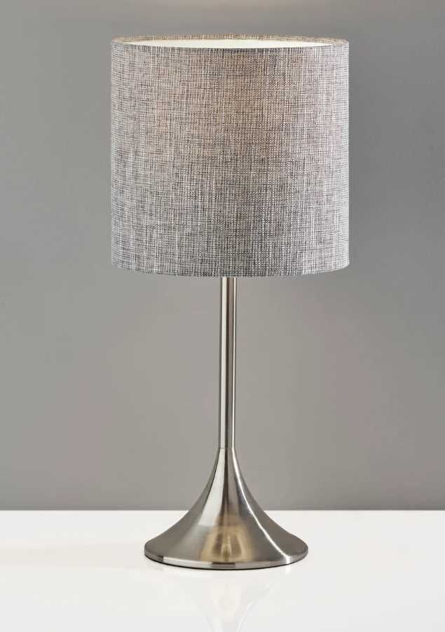 Adesso® Leslie Brushed Steel Table Lamp-1