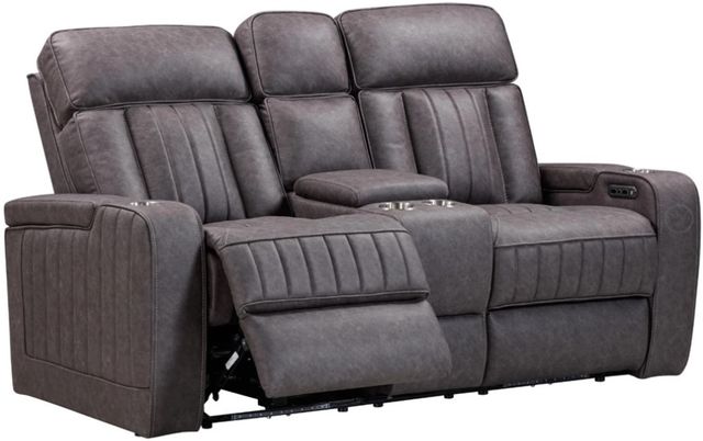 Parker House® Equinox Mercury Power Theater Reclining Loveseat with Headrest-2