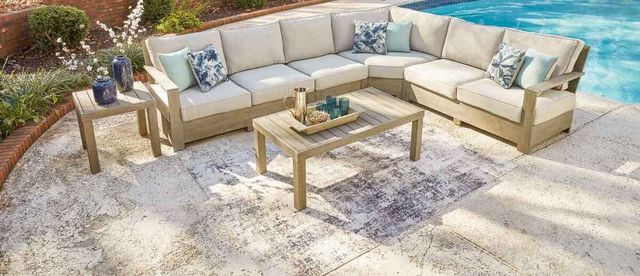 Signature Design by Ashley® Silo Point 3-Piece Brown Outdoor Table Set-3