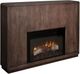 International Furniture Direct Mezquite Brown Console Fireplace-0