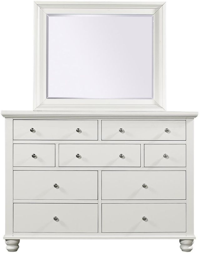 Aspenhome® Cambridge White Dresser Landscaper Mirror-1