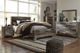 Benchcraft® Derekson 5-Piece Multi Gray Queen Panel Bed Set-5