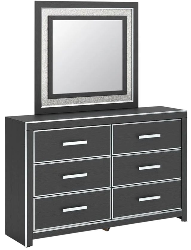 Signature Design by Ashley® Zuraleus Black Dresser and Mirror-0