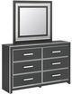 Signature Design by Ashley® Zuraleus Black Dresser and Mirror-0