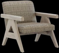 Signature Design by Ashley® Cliff Trails Beige Aluminum Outdoor Rocking Lounge Chair