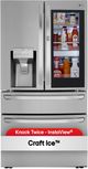 LG 36" 22.5 Cu. Ft. PrintProof™ Stainless Steel Counter Depth French Door Refrigerator with CraftIce™-4