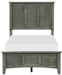 Mazin Furniture Garcia Gray Twin Bed-0