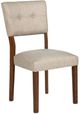 Crown Mark Gregory Beige/Brown Upholstered Dining Side Chair-0