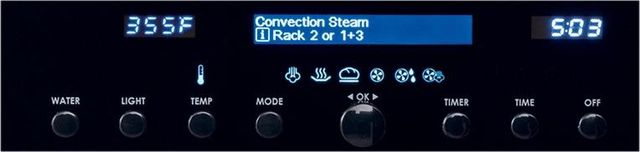 Wolf® M Series 30" Black Contemporary Single Electric Steam Wall Oven-1