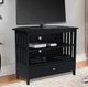 John Thomas Furniture® Destinations Mission Black Corner TV Stand-4