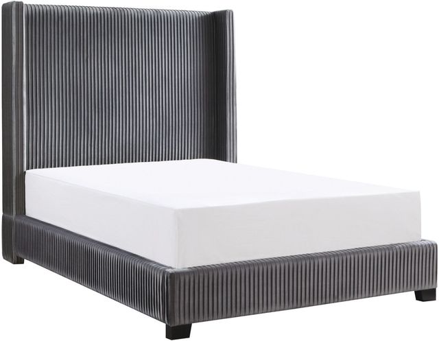 Mazin Furniture Glenbury Dark Gray Queen Bed in a Box-0