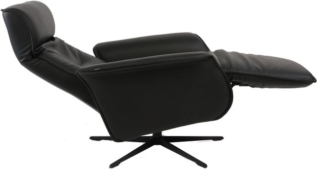 Fjords® Modern Living Finn Black Small Dual Motion Swivel Recliner-1