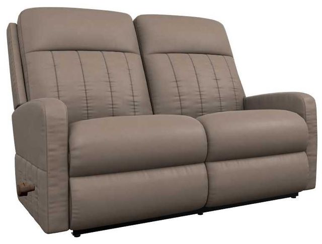 La-Z-Boy® Finley Stone Leather Manual Wall Reclining Loveseat-0