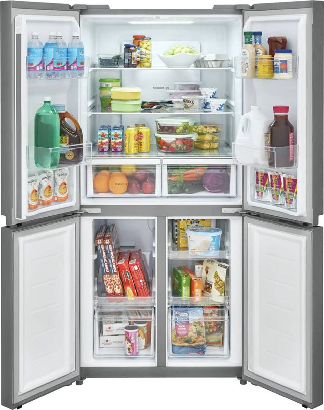 Frigidaire® 17.4 Cu. Ft. Brushed Steel Counter Depth French Door Refrigerator-3