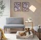Olliix by Martha Stewart Bella Tan 20" x 25" + 5.5" Pet Couch-1
