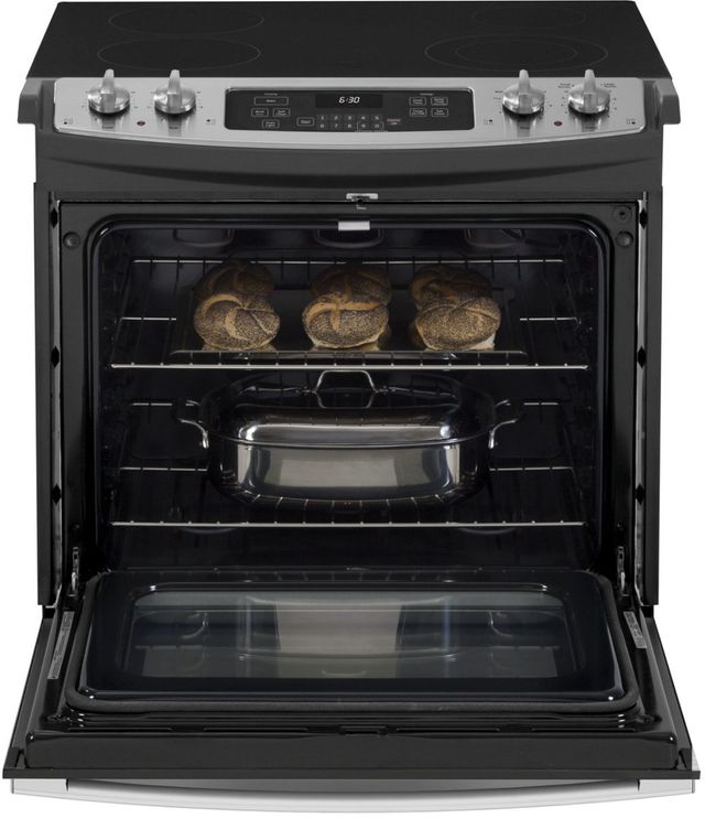GE® 30" Stainless Steel Drop-In Electric Range-2