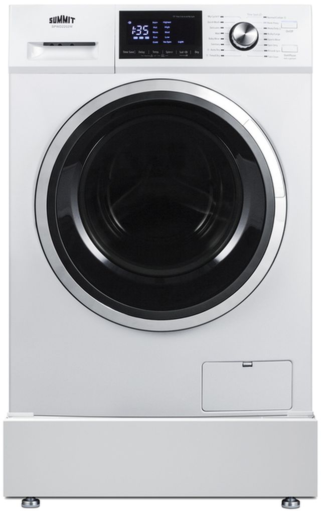 Summit® 24" W x 8” H White Laundry Pedestal-2