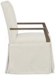 Fairfield® Customizable Dining Entree Pull Short Back Skirted Arm Chair-2