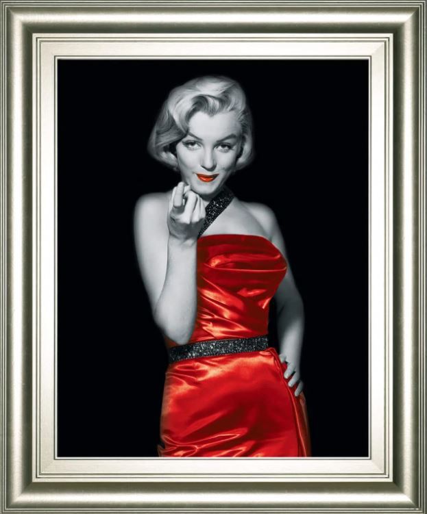 Classy Art Eastern Lady in Red 2 by Chelsea Collection Framed Print Wall Art-0