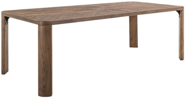 International Furniture Direct Balam Stained Brown Dining Table-0