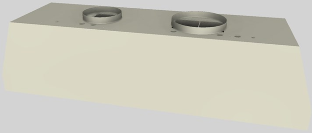Vent-A-Hood® 48" Biscuit Wall Mounted Liner Insert-3