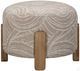 Bassett Mirror Willow Khaki Swirl Accent Ottoman-2