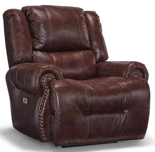 Best® Home Furnishings Customizable Genet Leather Power Tilt Headrest Space Saver® Recliner-0