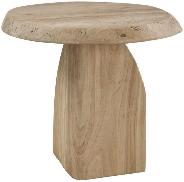 Uttermost® Tiernan Natural Reclaimed Oak Round Side Table-0