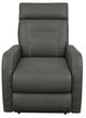 La-Z-Boy® Lennon Charcoal Leather Power Wall Recliner with Headrest and Lumbar-1