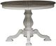Liberty Furniture Magnolia Manor Weathered Bark Pedestal Dining Table with Antique White Base-2