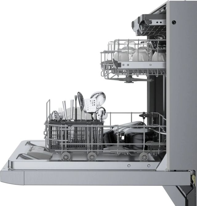 Bosch® 300 Series 18" Stainless Steel Front Control Built In Dishwasher-3