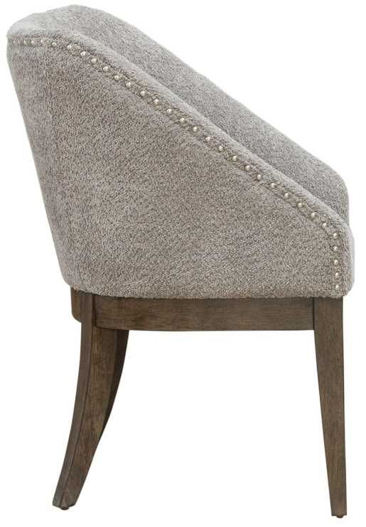 Liberty Furniture Cascade Falls Gray Mist/Satin Espresso Upholstered Side Chair-3