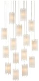 Currey & Company Escenia Natural/Painted Silver Multi-Drop Pendant Lighting-0