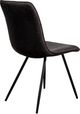 Corcoran Importation Zen 2-Piece Charcoal Suede Chairs Set-3
