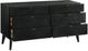 Armen Living Petra 4-Piece Black King Bedroom Set-4